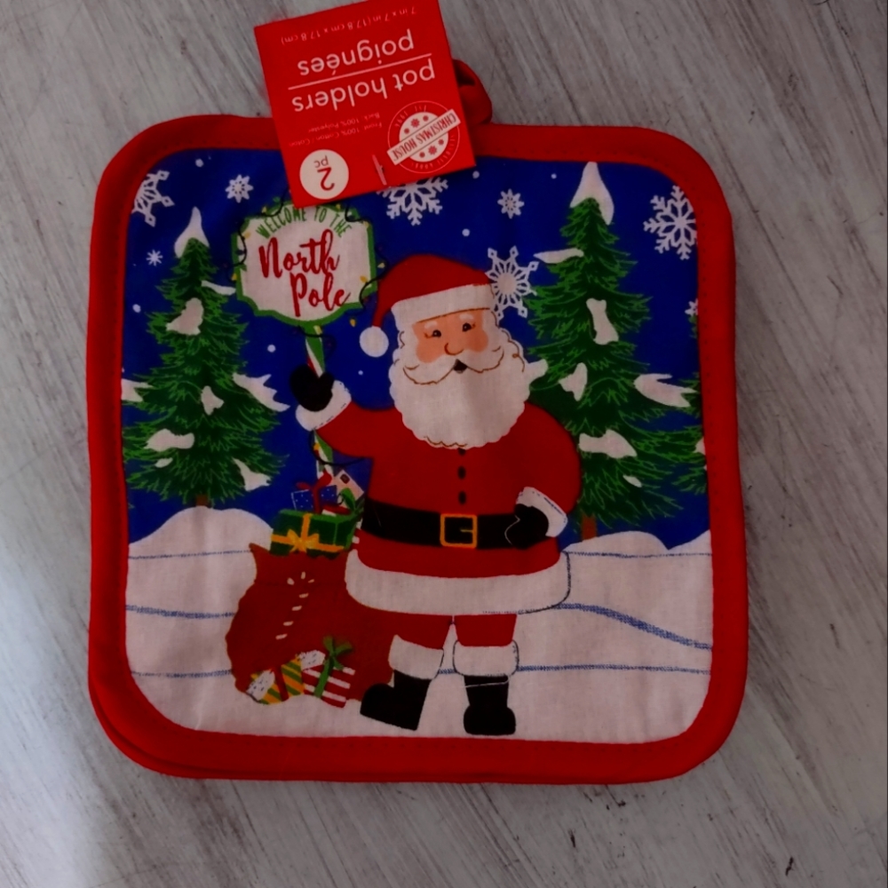 Christmas Pot Holders 2PK.
